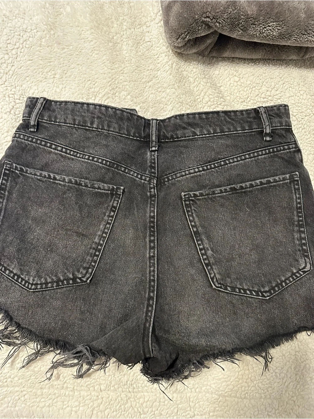 Zara Black Denim Shorts